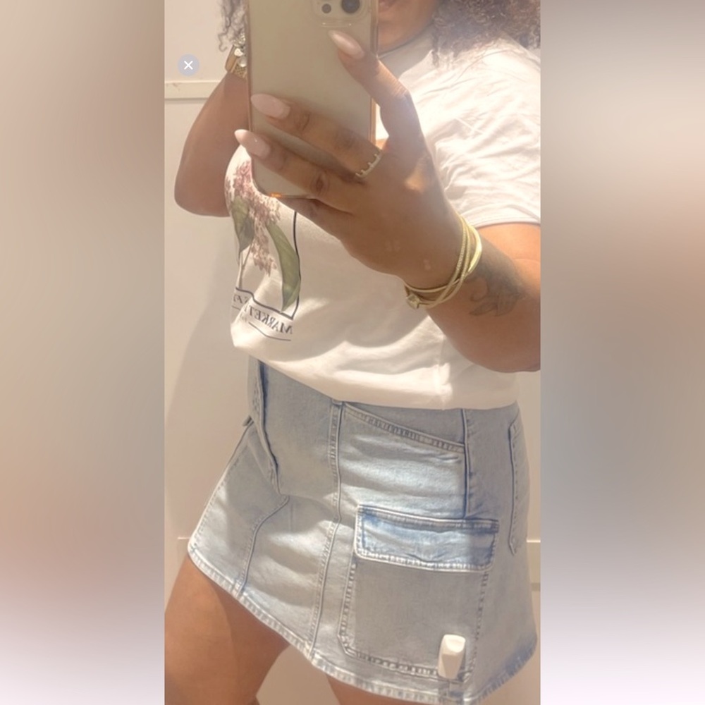 Mini jeans skirt